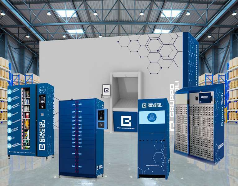 Distributore automatico forniture industriali. Tool Management. Vending Machine. Gruppo Grazioli Brescia. Industrial Vending Solutions.