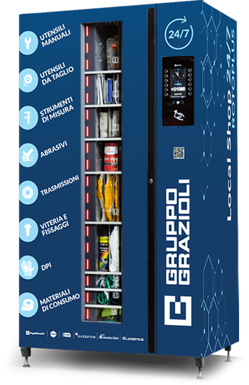 Distributore automatico forniture industriali. Tool Management. Vending Machine. Gruppo Grazioli Brescia. Industrial Vending Solutions